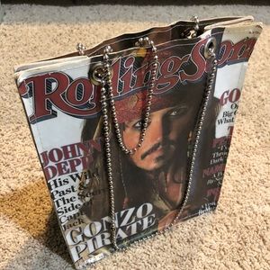 Johnny Depp magazine cover chain strap purse